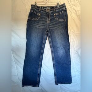 Miss Me Dark Blue Straight Leg Jeans